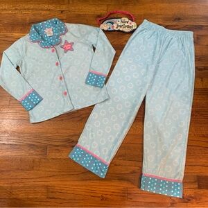 Girls St Eve 3 Pc Pajama Set Top Bottoms Eye Mask Rising Star Follow Your Dreams